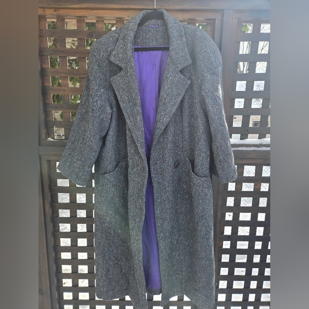 Vintage Irish Wool Overcoat - Picture 2 of 15